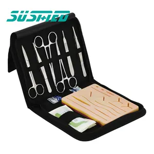 Sutures Medic Kit Medical Skin Suture Practice Kit With Silicone High Simulation Wound Multiple Wounds 3-Layer Suture Pad