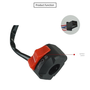 Accessoires de modification pour motos et véhicules électriques : Démarreur 22MM avec interrupteur d'arrêt universel - Product Image 1