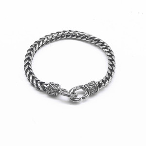 yunnique Minimalist <b>Titanium</b> Steel <b>Chain</b> Bracelet Unisex Geometric Design Fashion Jewelry - Product Image 5