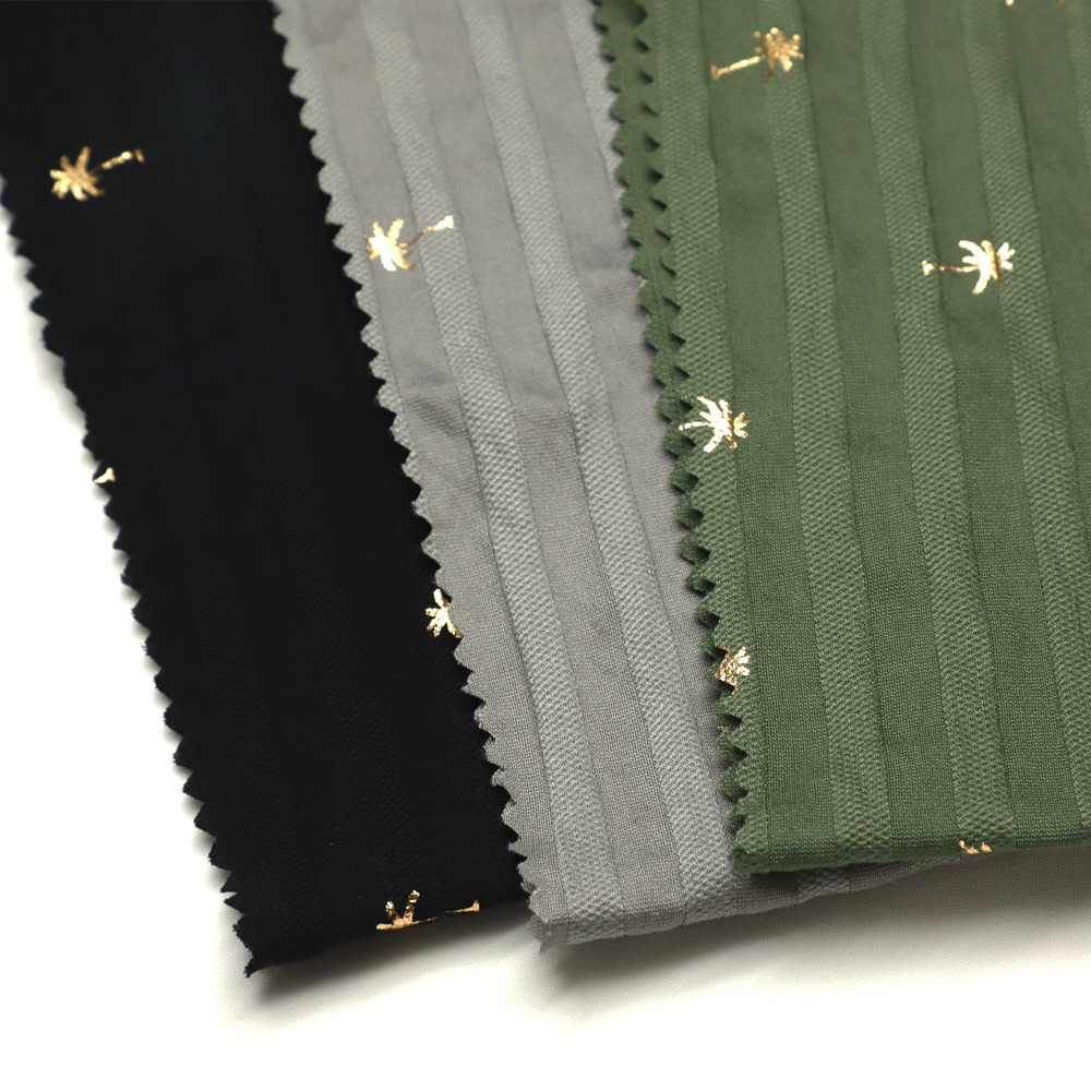 2021 ShaoXing текстиль на заказ ткань парча серебряная фольга печать ткань для одежды