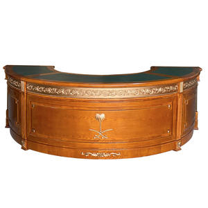 Ensemble de <span class=keywords><strong>bureau</strong></span> de direction incurvé rétro <span class=keywords><strong>américain</strong></span>, mobilier de luxe personnalisé pour les bureaux à domicile, les bureaux de direction, les bureaux de PDG et de patrons - Product Image 6