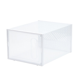 Sneaker pieghevole in plastica trasparente per animali domestici scatola portaoggetti per scarpe rettangolare misura 9 - Product Image 2