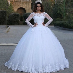 Nuevo Vestido de Novia de Lujo Personalizado 2024 con Encaje y Lentejuelas, Vestidos de Novia Sexys de Talla Grande para Mujer - Product Image 3