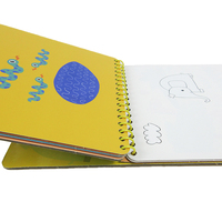 Livre de coloriage magique à l'eau avec stylo, sans salissures, pour tout-petits, pages en carton épais, fabricant en gros