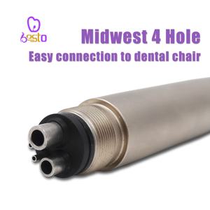 Dent LED E-generator punta pulsante ad alta velocità manipolo cuscinetti in ceramica manipolo turbina aria 4 fori odontoiatria attrezzature - Product Image 5