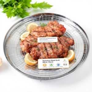 Özel kesim işleme gıda sınıfı tek kullanımlık paslanmaz çelik delikli örgü açık pişirme barbekü <span class=keywords><strong>Net</strong></span> kare tel düz örgü - Product Image 5