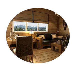 Casa prefabricada de madera, diseño rústico, cabaña modular móvil para exteriores, personalizable para complejos turísticos y villas - Product Image 1