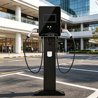 Station de recharge rapide pour véhicules électriques 60 kW, prise universelle de type 2, chargeur commercial pour véhicules électriques avec autorisation RFID, indice de protection IP65