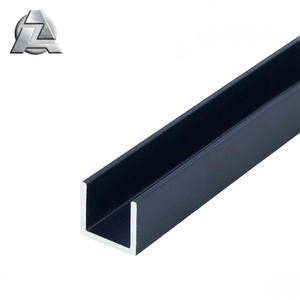 Tailles standard dimensions poids léger <span class=keywords><strong>en</strong></span> <span class=keywords><strong>aluminium</strong></span> extrudé <span class=keywords><strong>U</strong></span> formes <span class=keywords><strong>profilé</strong></span> d'extrusion de section de canal - Product Image 2