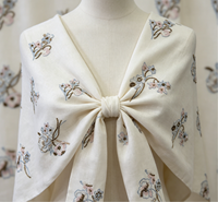Abaya de mariage musulmane de luxe élégante en lin naturel vintage avec broderie de fleurs, perles et sequins