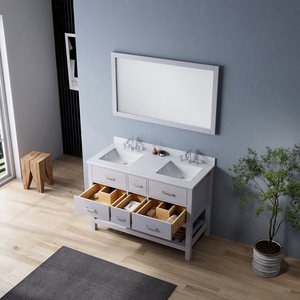 อ่างล้างหน้าเซรามิกแบบตั้งพื้นคู่ ดีไซน์ทันสมัยระดับไฮเอนด์ - Product Image 3