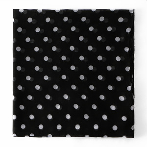 Nouvelle Écharpe Longue en Soie Gaze de Bali à Pois pour Femme, Style Dubaï Moyen-Orient, Cape Extérieure, Nouveau Hijab Arabe Bicolore Noir et Blanc - Product Image 6