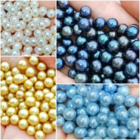 Perles rondes naturelles d'eau douce Muses Jewels en promotion, 6-7mm, multicolores, perles lâches teintées, accessoire pour artisanat (Perolas Para Artesanato)