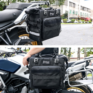 <span class=keywords><strong>Sacoche</strong></span> de selle et <span class=keywords><strong>sacoche</strong></span> arrière universels pour <span class=keywords><strong>moto</strong></span>, 35L, en polyester imperméable, avec poches zippées, sangle d'épaule à dégagement rapide - Product Image 4