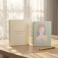 Carnet A5 à couverture rigide, impression personnalisée, journal de réflexion quotidienne, agenda minimaliste pour le développement personnel, vente en gros