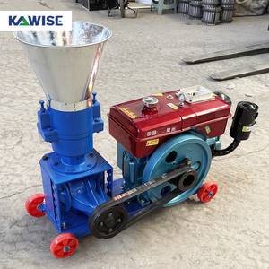 160柴油饲料颗粒机3辊式100-150KGH家用小型农场动物家禽饲料颗粒机 - Product Image 4