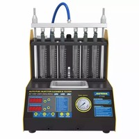 Kit de Limpieza y Prueba de Inyectores de Combustible Ultrasónico AUTOOL CT200, 70W, 110V/220V, con WiFi, Ajuste Universal