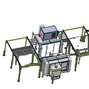 Tozsuzlaştırma iskelet yarı otomatik/manuel toz kaplama makinesi fabrikası