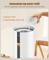 Humidificateur électrique à évaporation d'air Lar 3,5 L Smart Home avec diffuseur d'huiles essentielles Humidificateurs ménagers intelligents