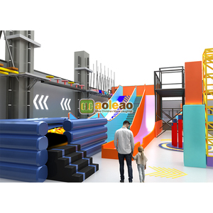 Aire de jeux intérieure de style industriel certifiée TUV CE CPC 1900+ |   Aoleao Trampoline Sports Zones Dry Slope Slide Ninja <span class=keywords><strong>Course</strong></span> - Product Image 5