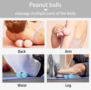 Ensemble de balles de Massage pour les tissus profonds, <span class=keywords><strong>theracane</strong></span> de nœud musculaire, libération myofasciale, Yoga Fitness - Product Image 5