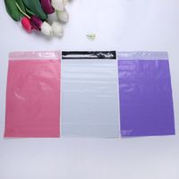 Sacs d'expédition en polyéthylène mat, auto-adhésifs, imperméables, pour courrier, impression de logo personnalisée