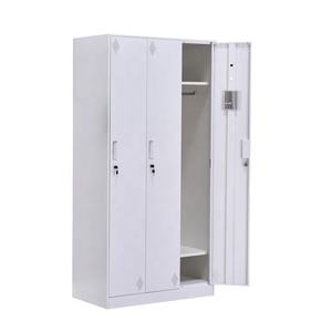 Casillero de Acero de 3 <span class=keywords><strong>Puertas</strong></span>, Casillero de Gimnasio de Alta Seguridad, Armario de Almacenamiento de Acero, Armario y Guardarropa para Clubes Deportivos y Escuelas - Product Image 1