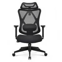 Chaise de bureau ergonomique en maille de haute qualité, moderne, multifonctionnelle et adaptée à un usage au bureau et à domicile. Personnalisable