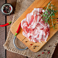 Rouleau de porc séché à la pancetta sans gluten de grande qualité du fabricant italien avec longue durée de conservation dans un emballage sous vide
