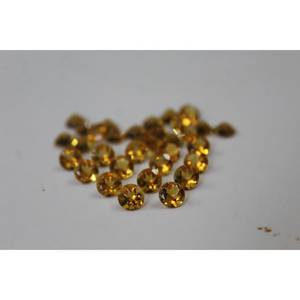 พลอยซิทรินสีทองทรงกลมเจียระไนแบบบริลเลียนท์ ขนาด 7 มม. น้ำหนัก 1.143 กะรัต สำหรับทำเครื่องประดับ - Product Image 2