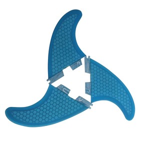 Aletas de Surf FCS II G5, Juego de Tres Aletas de Fibra de Vidrio Azules - Product Image 2