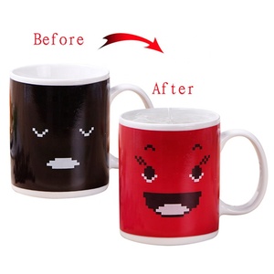 Taza mágica personalizada <span class=keywords><strong>con</strong></span> logotipo impreso por sublimación, <span class=keywords><strong>tazas</strong></span> de café de cerámica azul <span class=keywords><strong>con</strong></span> foto en blanco, cambio de Color - Product Image 4