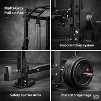 Rack de musculation robuste QS avec barre de traction