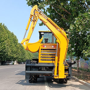 Pengiriman gratis Euro 5 EPA mini peternakan retropendora kecil backhoe excavator loader 4x4 - Product Image 3