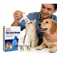 Pevet Gouttes Lubrifiantes Hydratantes pour les Yeux des Animaux – Écologiques, Rafraîchissantes, à Base d'Extraits Naturels – Solution Douce pour le Soin des Yeux des Chiens et des Chats Contre les Taches Lacrymales