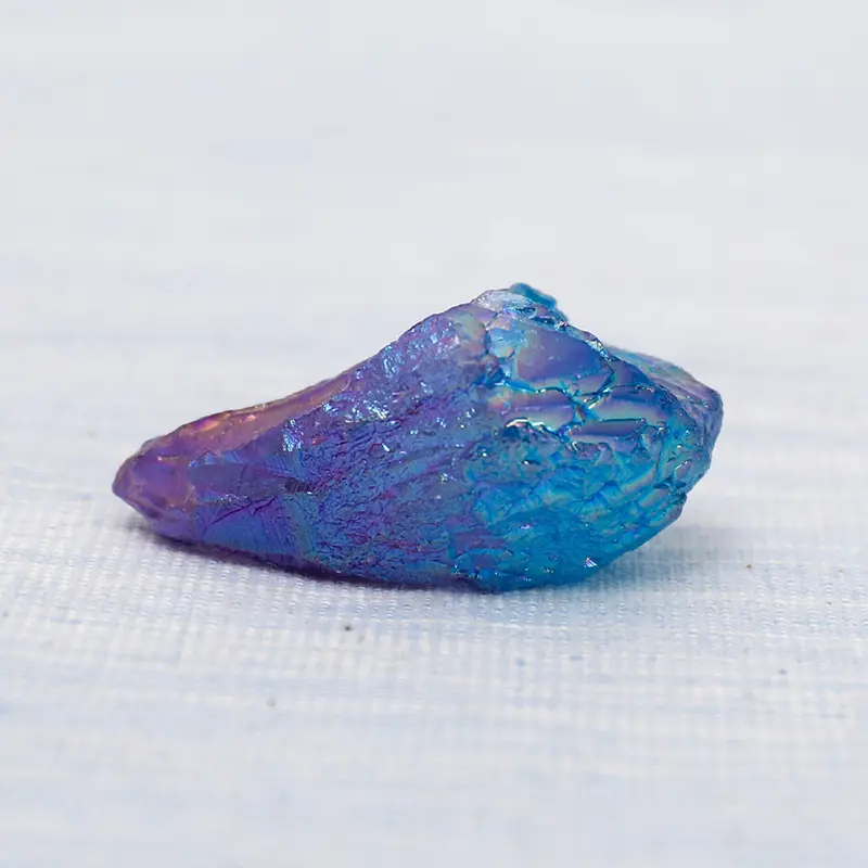 Diy cristal colorido natural para aura chama arco-íris pedras de cristal de cura