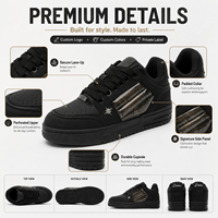 Baskets en cuir PU personnalisées pour hommes, OEM ODM, marque privée, chaussures décontractées, logo personnalisé, faible MOQ, fabricant