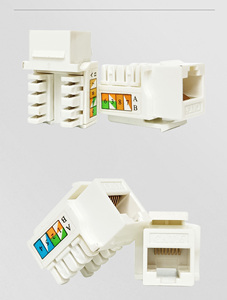 Module réseau Cat5e/Cat6, connecteur Keystone RJ45 non blindé, FTTH Cat5e CAT6, connecteur Keystone <span class=keywords><strong>optique</strong></span> RJ45, module <span class=keywords><strong>fibre</strong></span> <span class=keywords><strong>optique</strong></span> sans outil - Product Image 6