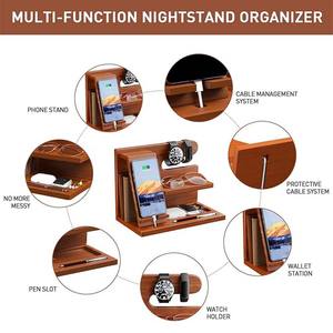 Soporte <span class=keywords><strong>de</strong></span> teléfono <span class=keywords><strong>de</strong></span> madera para organizador Soporte <span class=keywords><strong>de</strong></span> reloj Soporte <span class=keywords><strong>de</strong></span> billetera Organizadores <span class=keywords><strong>de</strong></span> escritorio Madera natural - Product Image 4