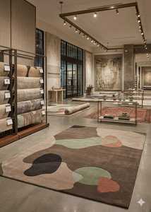 <b>Hand</b> <b>Tufted</b> Carpet Abstract Design with Plush Pile Height Area <b>Rugs</b> & Sets - Product Image 3
