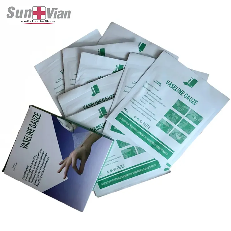 Disposable Medical Sterile Paraffin Gauze Dressing For Second Degree Burns And Skin Plant