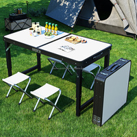 Tables pliantes modernes et compactes pour l'extérieur, le barbecue, les fêtes, le jardin, le pique-nique, la pêche, le camping et la salle à manger