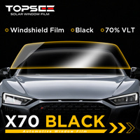 Nano Black Ceramic Windshield Film Anti-kras UV-bestendig Privacybescherming 70VLT HD Compleet testrapport