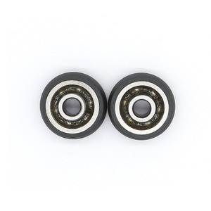 OEM Mở 624 Mang Sheave 624RS Ròng Rọc 4X16.5X7 Mét Chrome Thép PU Polyurethane Bánh Xe Nhựa - Product Image 1