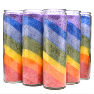 Bán Buôn 7 Ngày Nến Thủy Tinh Jar Nến <span class=keywords><strong>T</strong></span>ôn Giáo 8 Inch - Product Image 3