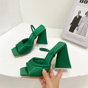 Sandalias de Tacón Alto de Moda para Mujer, Tallas Grandes, Verano 2024 - Product Image 6