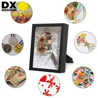 Cadre en Bois MDF Personnalisé en Gros 8x8 8x10 10x10 12x12 Pouces A4 A3 - Boîte à Ombre pour Affichage Mural & Fleurs Séchées