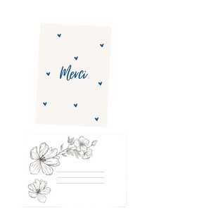Cartes de Remerciement 1 Couleur Papier Rectangulaire Impression Numérique Vernissage Mat Style Simple Personnalisées pour Occasions Spéciales Autres - Product Image 5