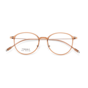 Montures de lunettes rondes TITAN T9123, bordure large de 3,5 mm, légères, monture complète, unisexe, verres en résine - Product Image 2