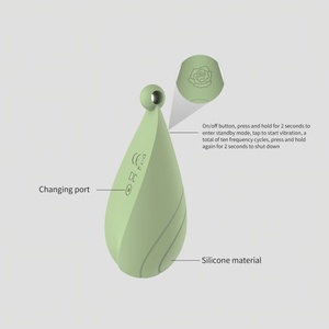 Mini Vibratore a Collana in Silicone per Donne, 10 Frequenze, 50dB di Rumore, Stimolazione dell'<span class=keywords><strong>Amore</strong></span>, Ricaricabile USB, Uso Quotidiano - Product Image 6